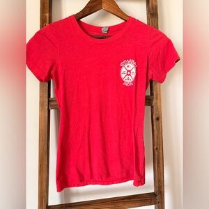 Women's Red Short Sleeve Tee